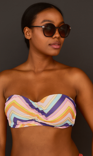 Tropical r Bikini Top Elephant Print Halter