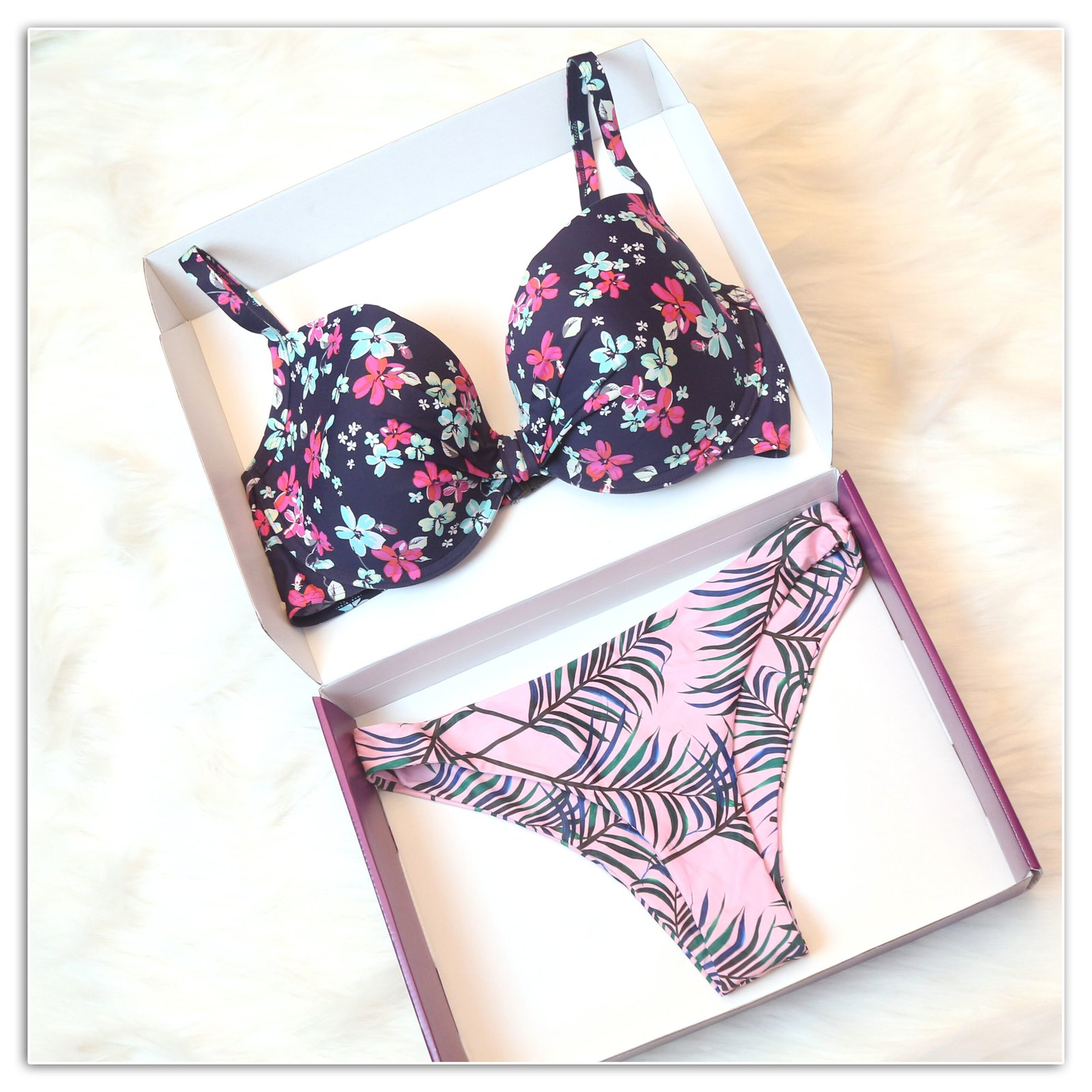 Shiware Tropical Floral Mix Bikini Set - Image 2