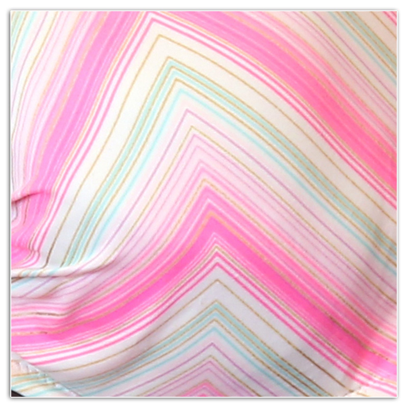 Shiware Pastel Chevron Halter Bikini Top - Image 4