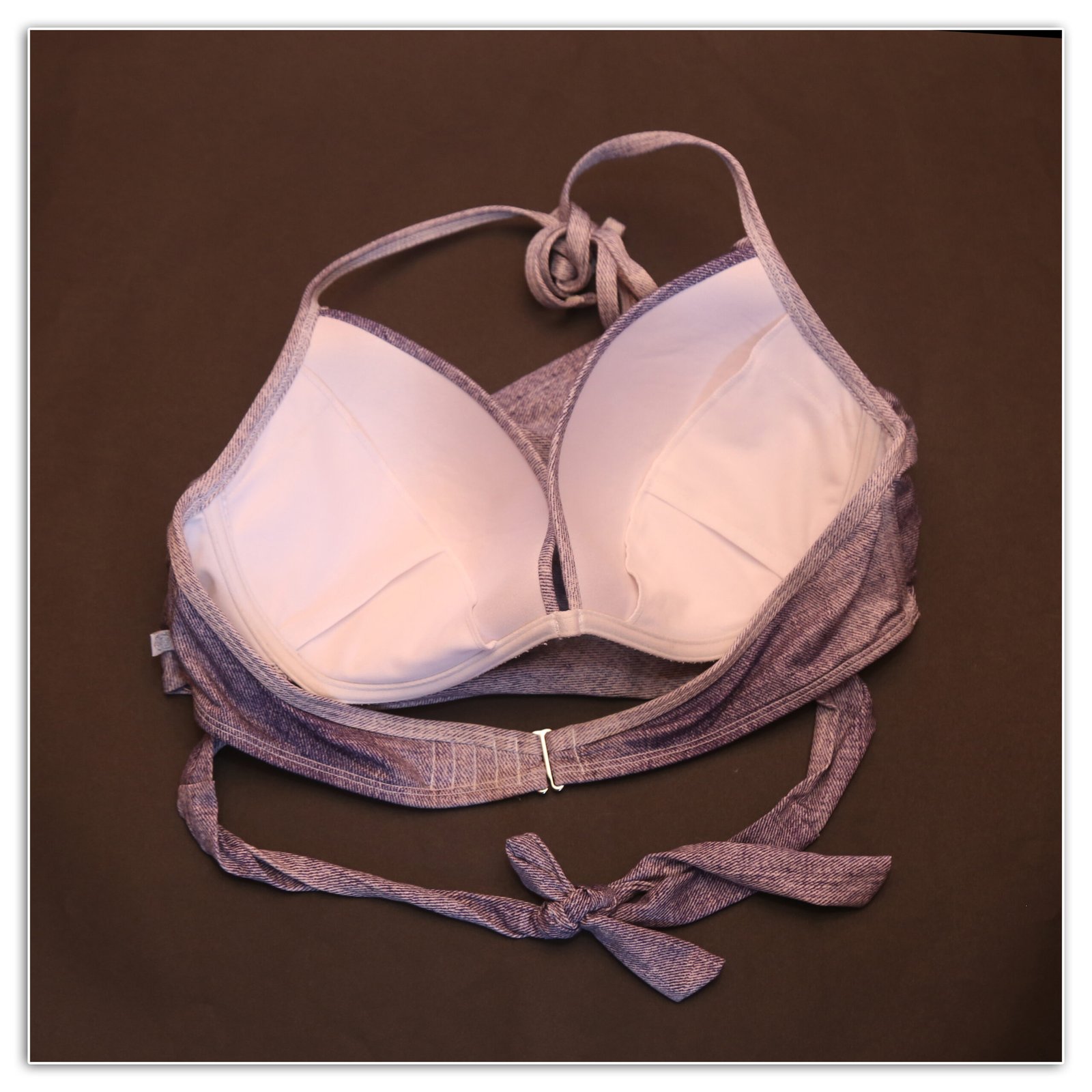 Lavender Wrap Halter Bikini Top - Image 3